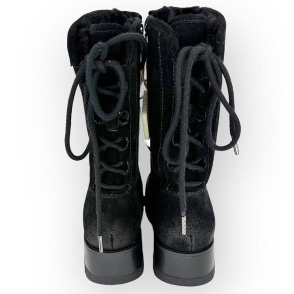 Bionica NIB Canita Black Suede Sherpa-Lined Waterproof Boot - size 7 All-Weather - Picture 3 of 11